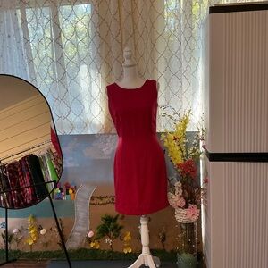 Elegant Sleeveless Red Mini Dress